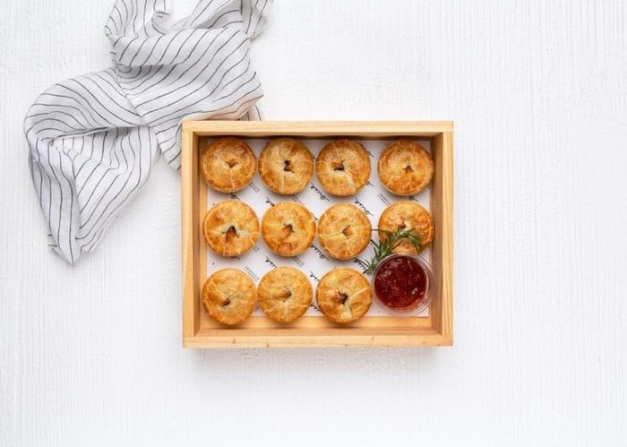 Mini Gourmet Pies with Tomato Relish