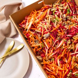 Beetroot, Carrot, Pomegranate, Apple and Walnut Salad