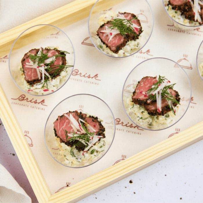 Peppered Beef & Potato Salad Cup